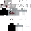 Gray Minecraft skin texture, 64x64 pixels
