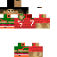 Minecraft skin texture, 64x64 pixels