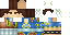 Minecraft skin texture, 64x32 legacy pixels