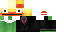 Minecraft skin texture, 64x32 legacy pixels