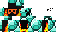 Minecraft skin texture, 64x32 legacy pixels