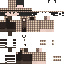 Orange Minecraft skin texture, 64x64 pixels