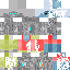 Minecraft skin texture, 64x64 pixels