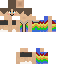 Minecraft skin texture, 64x64 pixels
