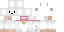 Minecraft skin texture, 64x32 legacy pixels