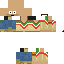 Minecraft skin texture, 64x64 pixels