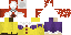 Minecraft skin texture, 64x32 legacy pixels