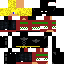 Minecraft skin texture, 64x64 pixels