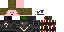 Minecraft skin texture, 64x32 legacy pixels