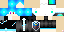 Minecraft skin texture, 64x32 legacy pixels