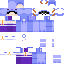Minecraft skin texture, 64x64 pixels