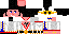 Minecraft skin texture, 64x32 legacy pixels