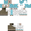Minecraft skin texture, 64x64 pixels
