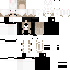 Black orange Minecraft skin texture, 64x64 pixels