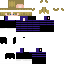 Blue Minecraft skin texture, 64x64 pixels