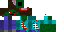Minecraft skin texture, 64x32 legacy pixels