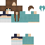 Minecraft skin texture, 64x64 pixels