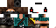 Minecraft skin texture, 64x32 legacy pixels