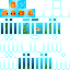 Minecraft skin texture, 64x64 pixels