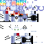 Minecraft skin texture, 64x64 pixels