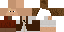 Minecraft skin texture, 64x32 legacy pixels