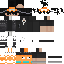Gray Minecraft skin texture, 64x64 pixels