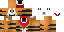 Minecraft skin texture, 64x32 legacy pixels