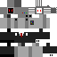 Minecraft skin texture, 64x64 pixels