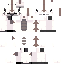 Minecraft skin texture, 64x64 pixels