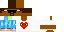 Minecraft skin texture, 64x32 legacy pixels