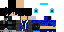 Minecraft skin texture, 64x32 legacy pixels
