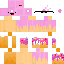 Minecraft skin texture, 64x64 pixels