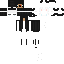 Black Minecraft skin texture, 64x64 pixels