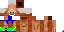 Minecraft skin texture, 64x32 legacy pixels