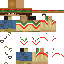 Minecraft skin texture, 64x64 pixels