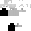 Gray Minecraft skin texture, 64x64 pixels