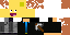 Minecraft skin texture, 64x32 legacy pixels