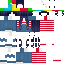 Minecraft skin texture, 64x64 pixels