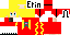 Minecraft skin texture, 64x32 legacy pixels