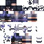 Gray blue Minecraft skin texture, 64x64 pixels