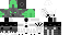 Minecraft skin texture, 64x32 legacy pixels