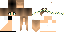 Minecraft skin texture, 64x32 legacy pixels
