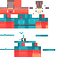 Minecraft skin texture, 64x64 pixels