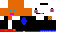 Minecraft skin texture, 64x32 legacy pixels