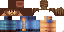 Minecraft skin texture, 64x32 legacy pixels