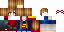Minecraft skin texture, 64x32 legacy pixels