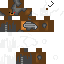 Minecraft skin texture, 64x64 pixels
