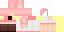 Minecraft skin texture, 64x32 legacy pixels