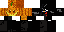 Minecraft skin texture, 64x32 legacy pixels