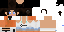 Minecraft skin texture, 64x32 legacy pixels